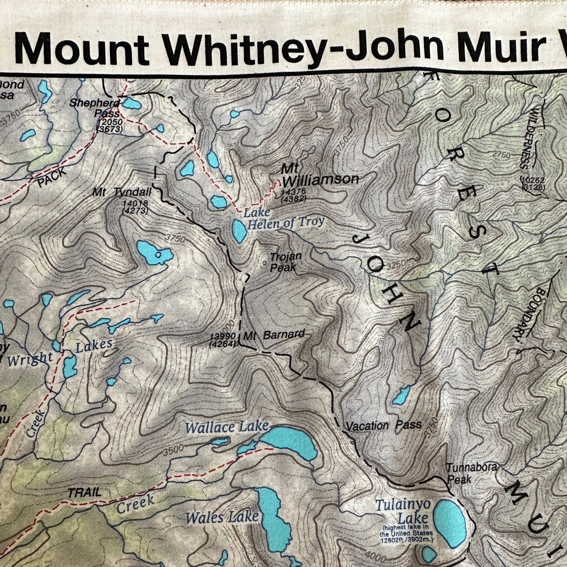 National Park & Forest Map Bandanas – 25 Options - Wander Together Outfitters