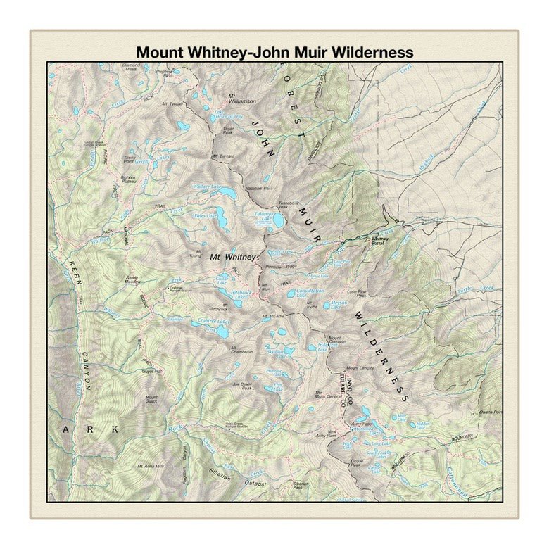 National Park & Forest Map Bandanas – 25 Options - Wander Together Outfitters