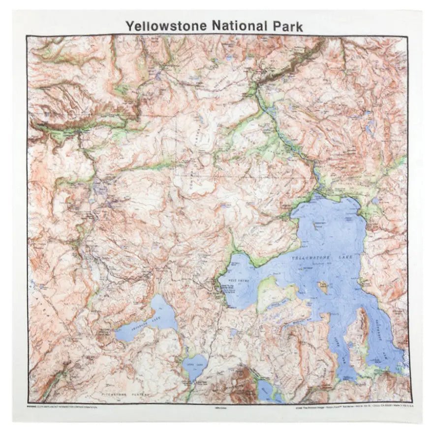 National Park & Forest Map Bandanas – 25 Options - Wander Together Outfitters
