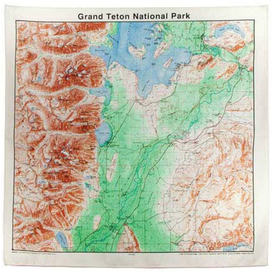 National Park & Forest Map Bandanas – 25 Options - Wander Together Outfitters