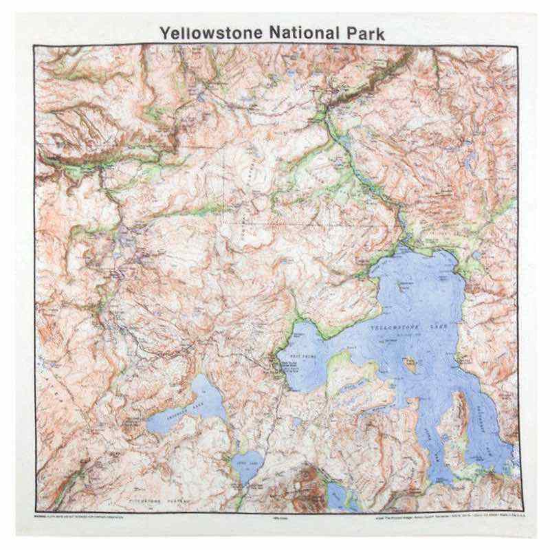 National Park & Forest Map Bandanas – 25 Options - Wander Together Outfitters