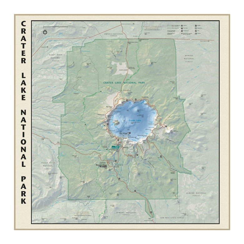 National Park & Forest Map Bandanas – 25 Options - Wander Together Outfitters