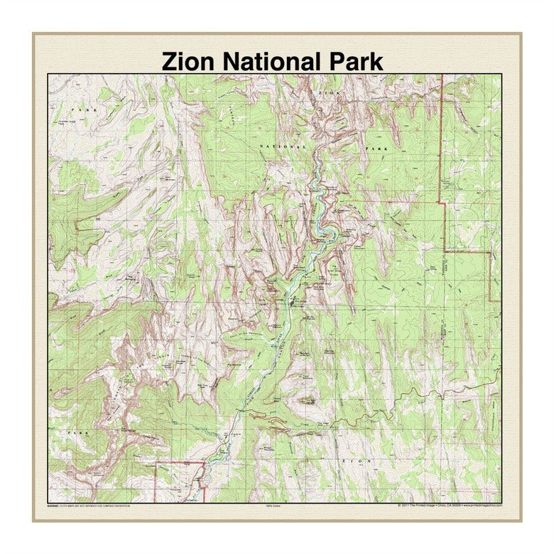National Park & Forest Map Bandanas – 25 Options - Wander Together Outfitters