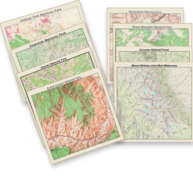 National Park & Forest Map Bandanas – 25 Options - Wander Together Outfitters