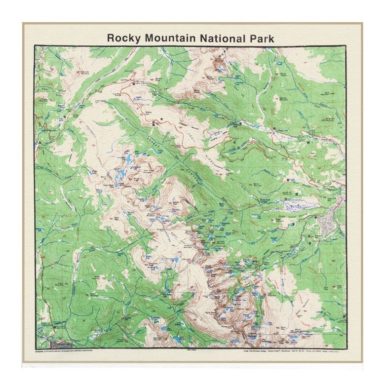 National Park & Forest Map Bandanas – 25 Options - Wander Together Outfitters