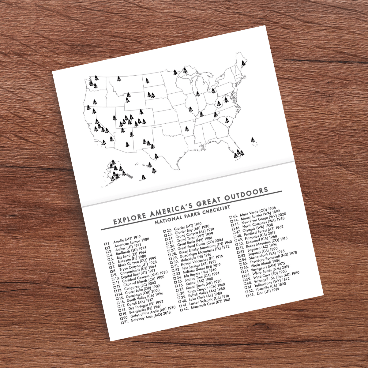 National Park Journal - Wander Together Outfitters