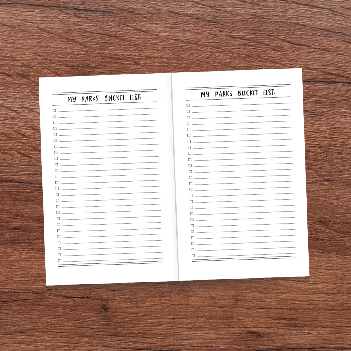 National Park Journal - Wander Together Outfitters