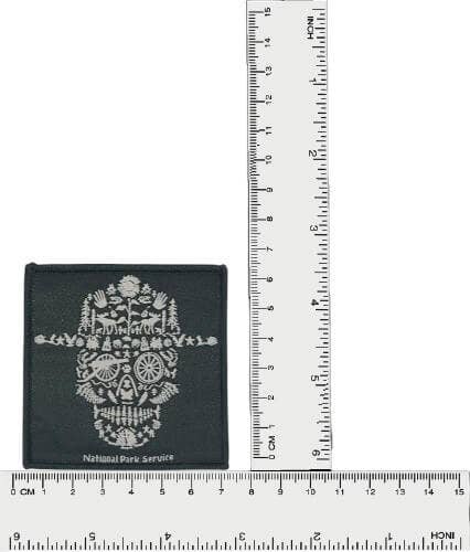 National Park Service Skull Iron On Patch – Ranger Tribute - Wander Together Outfitters