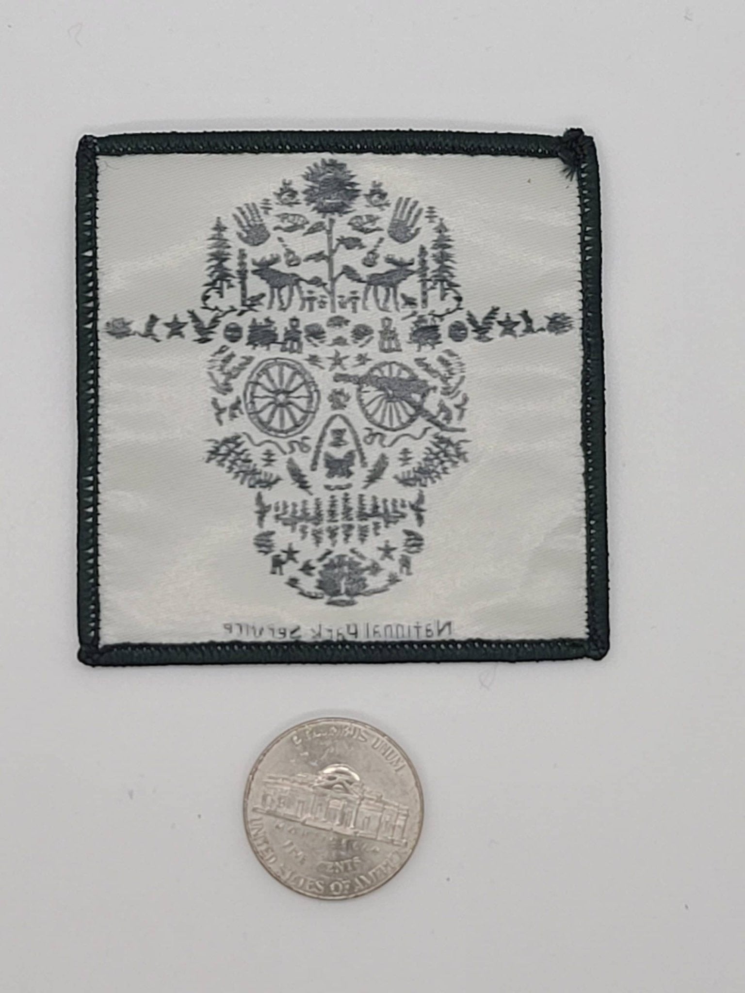 National Park Service Skull Iron On Patch – Ranger Tribute - Wander Together Outfitters