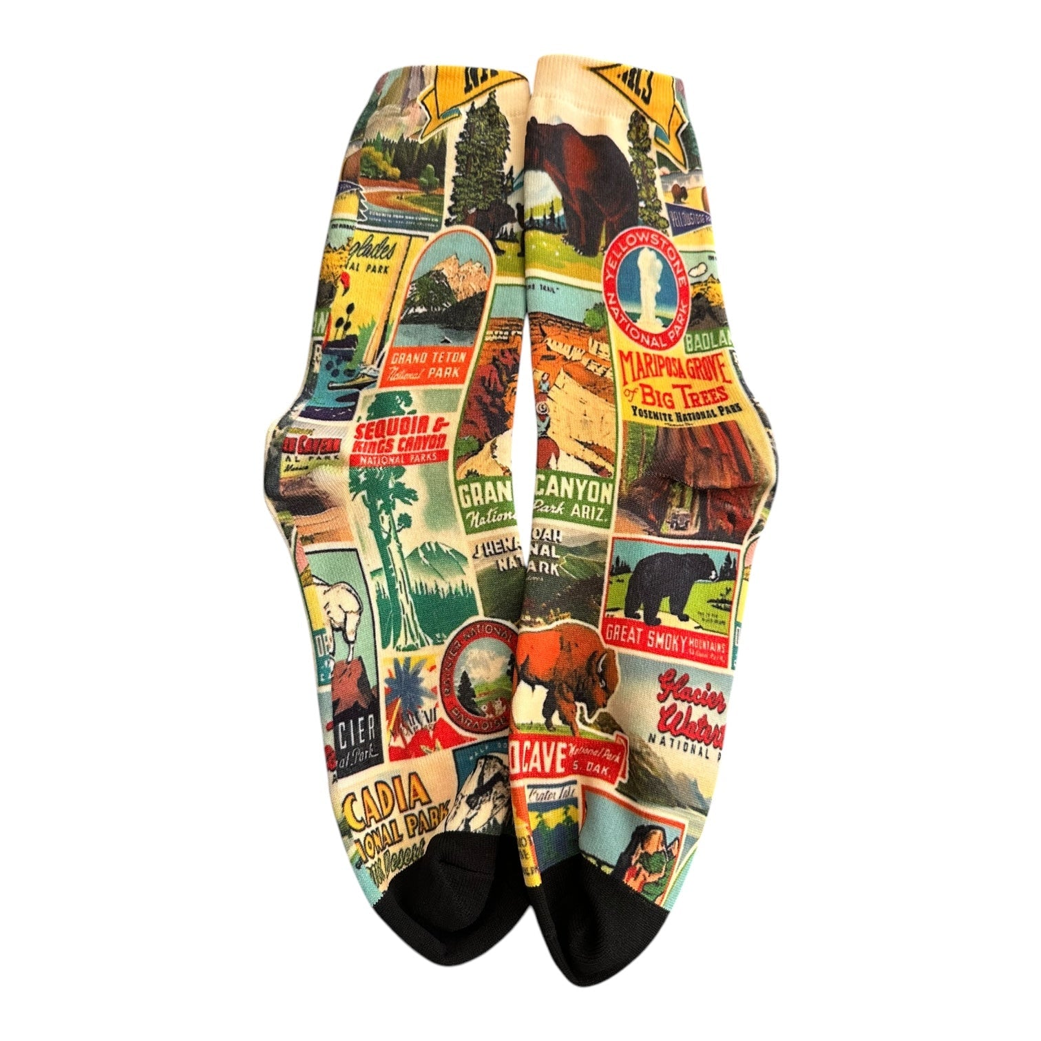 National Park Vintage Themed Unisex Socks - Wander Together Outfitters