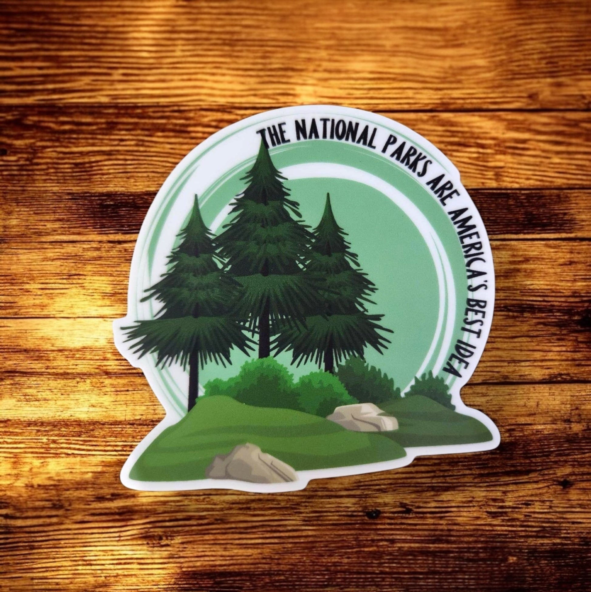"National Parks, America's Best Idea" Lightbulb Stickers - Wander Together Outfitters