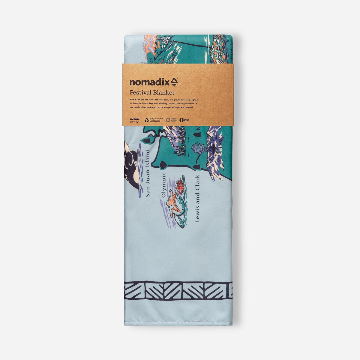 National Parks and Monuments Map Outdoor Festival Blanket: - Wander Together Outfitters