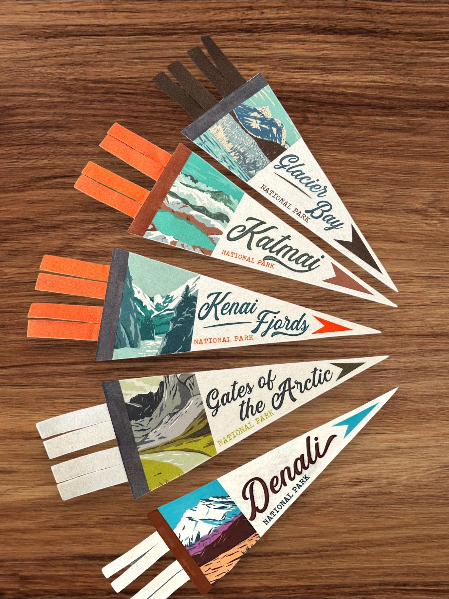 National Parks, Monuments and Trails Mini Felt Pennants – Collect Them All! - Wander Together Outfitters