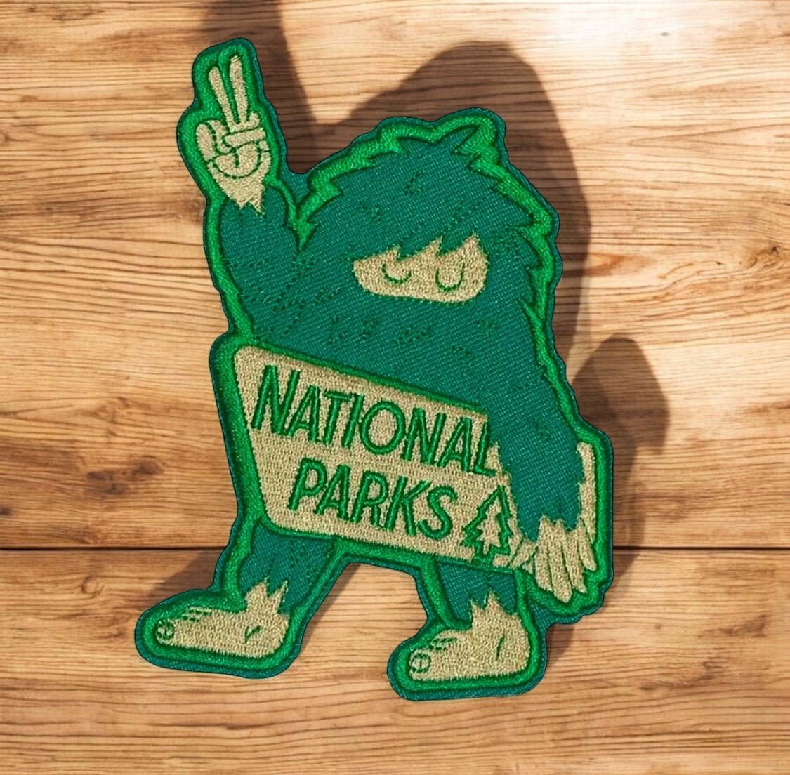 National Parks Sasquatch Bigfoot Large Iron On Patch - Wander Together Outfitters