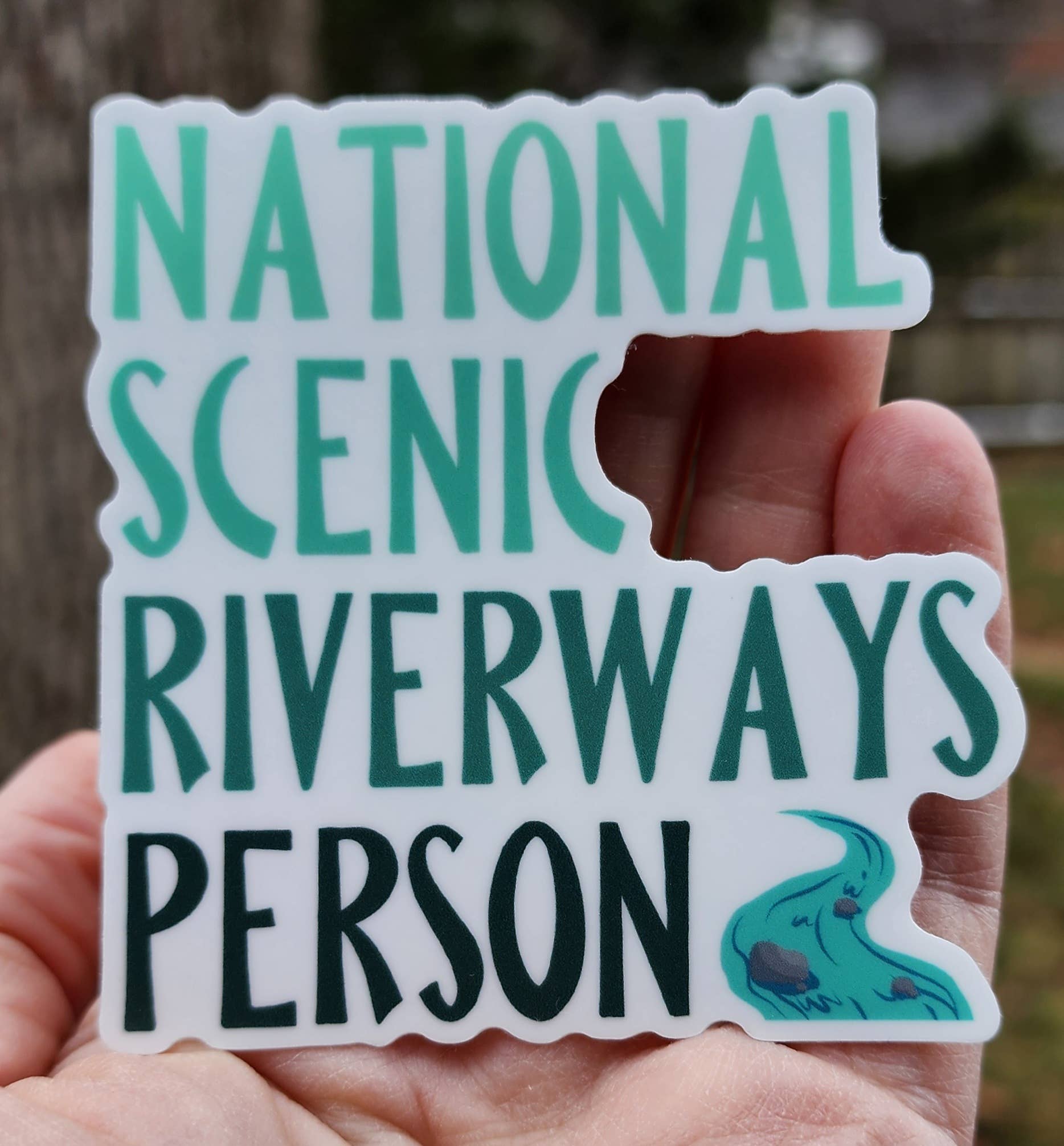 “National Scenic Riverway Person” Vinyl Sticker - Wander Together Outfitters