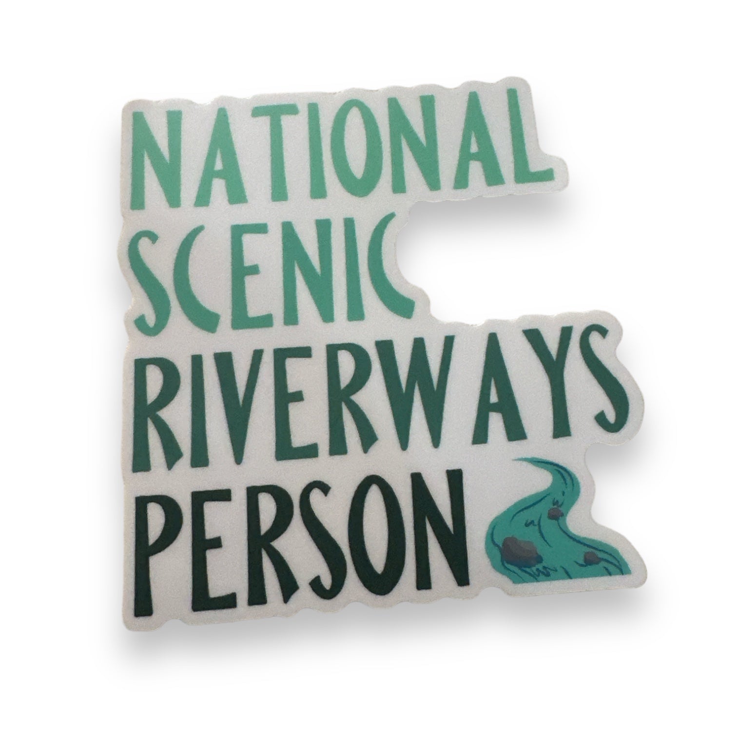 “National Scenic Riverway Person” Vinyl Sticker - Wander Together Outfitters