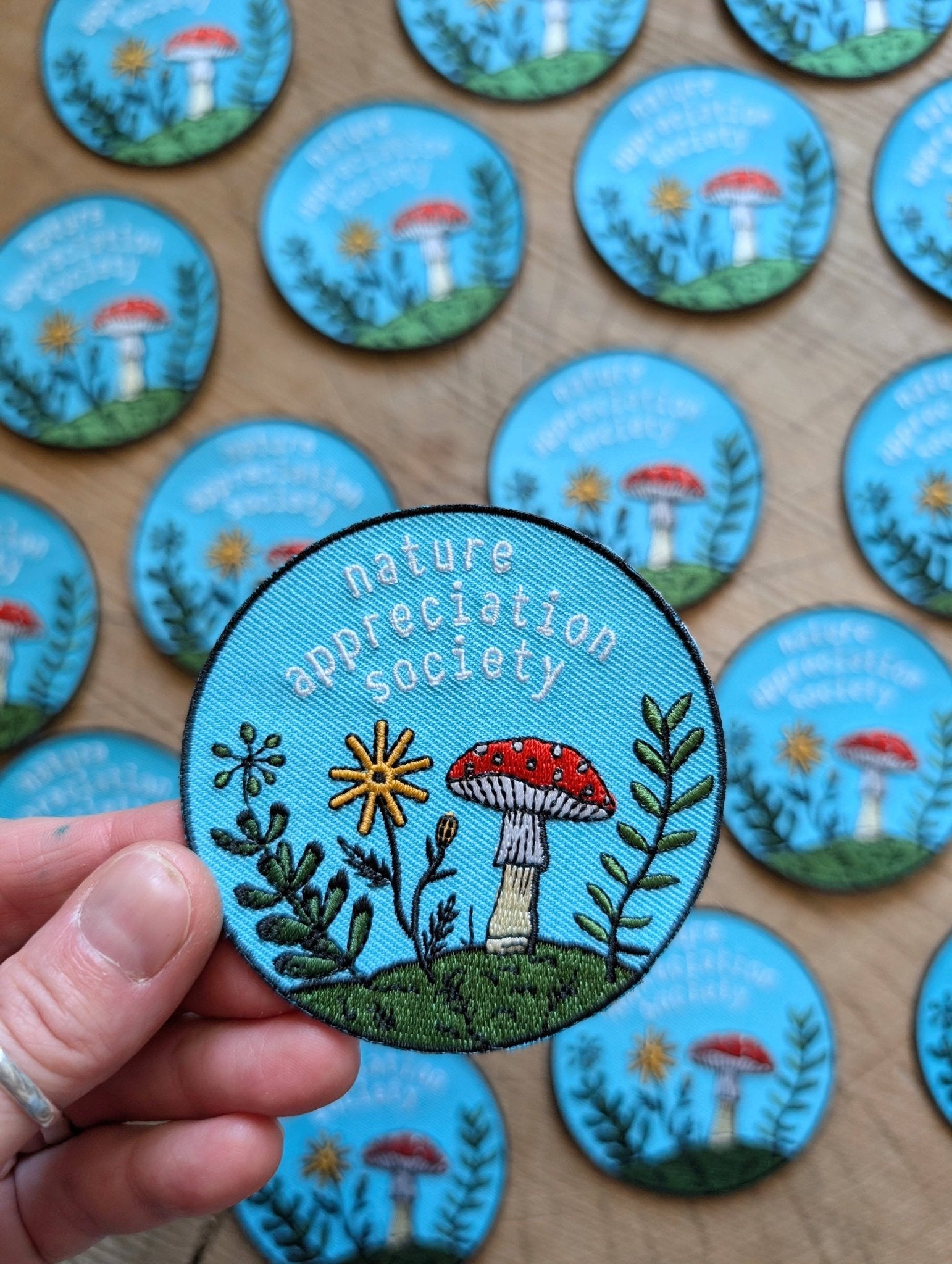 "Nature Appreciation Society" 3" Iron On Embroidered Patch - Wander Together Outfitters