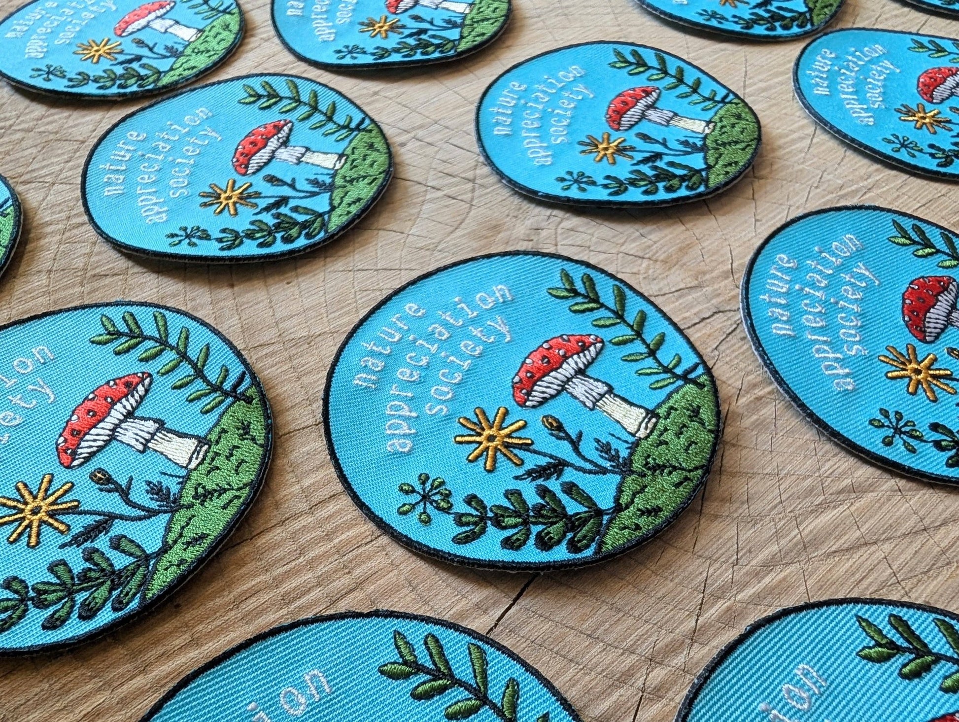"Nature Appreciation Society" 3" Iron On Embroidered Patch - Wander Together Outfitters