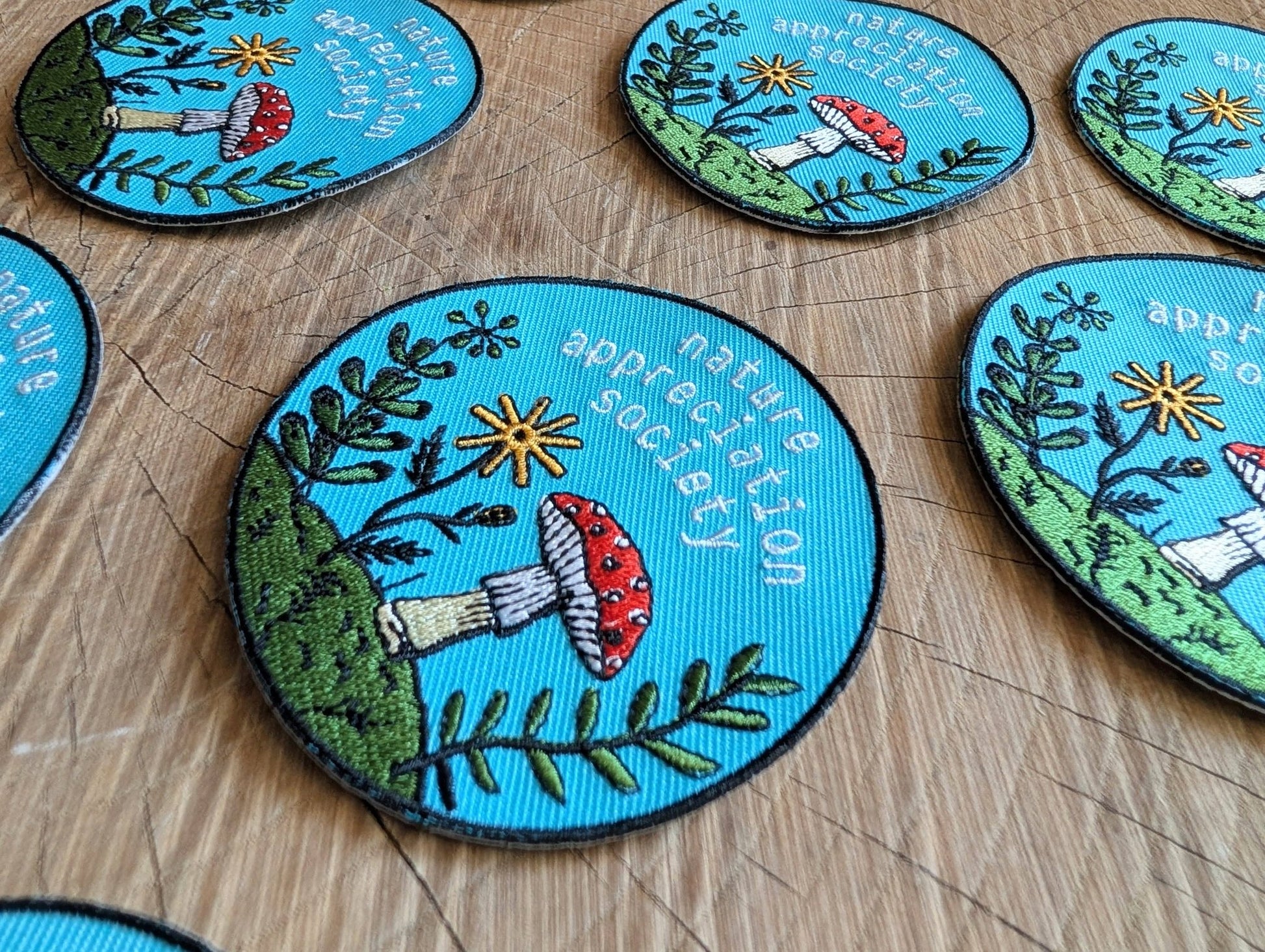 "Nature Appreciation Society" 3" Iron On Embroidered Patch - Wander Together Outfitters