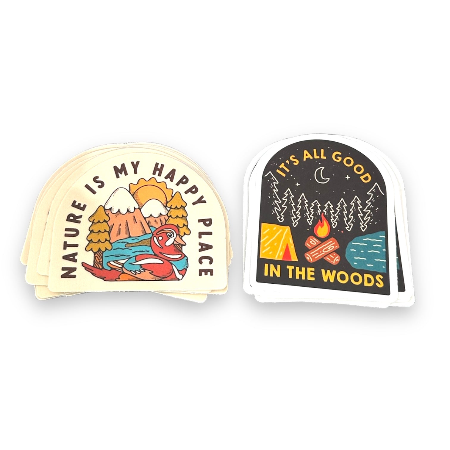 "Nature is My Happy Place" Vinyl Sticker - Wander Together Outfitters