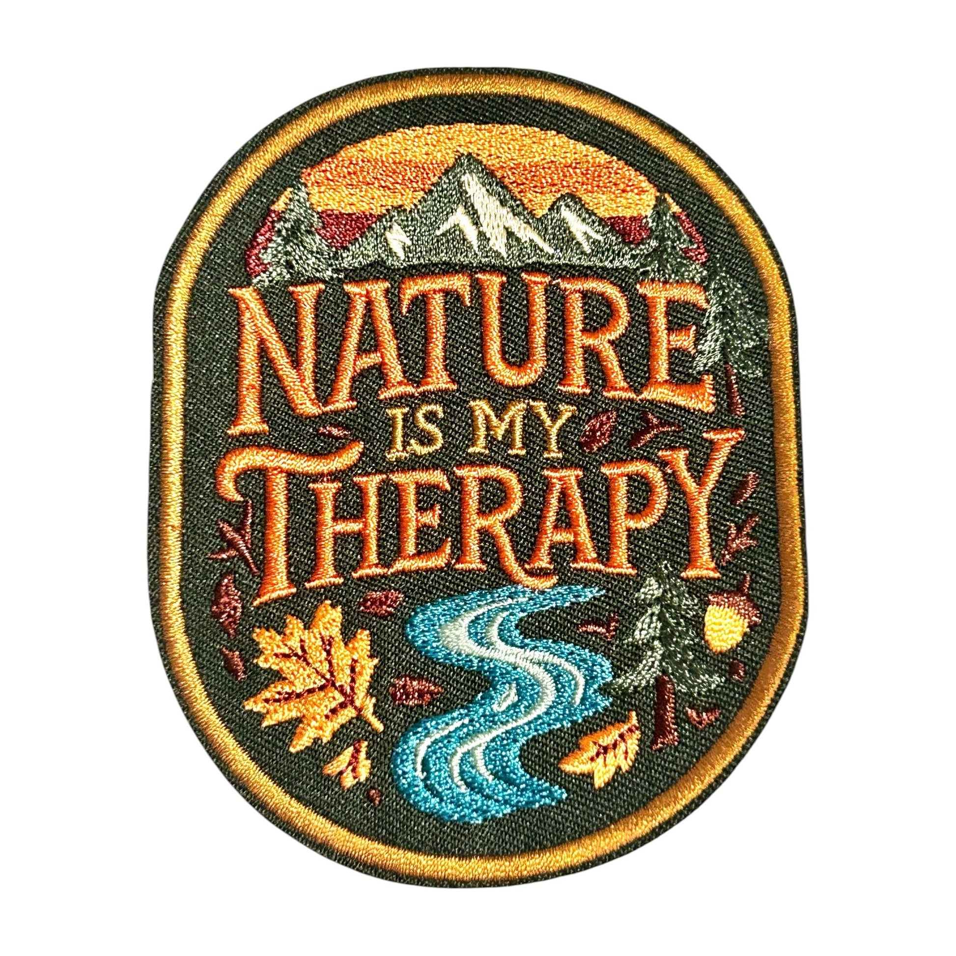 “Nature Is My Therapy” Iron On Patch - Wander Together Outfitters