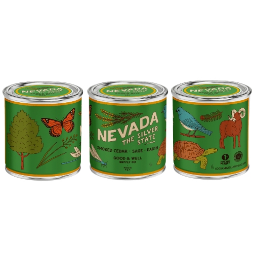 Nevada State Candle (Smoke, Cedar, Sage, Earth) - Wander Together Outfitters