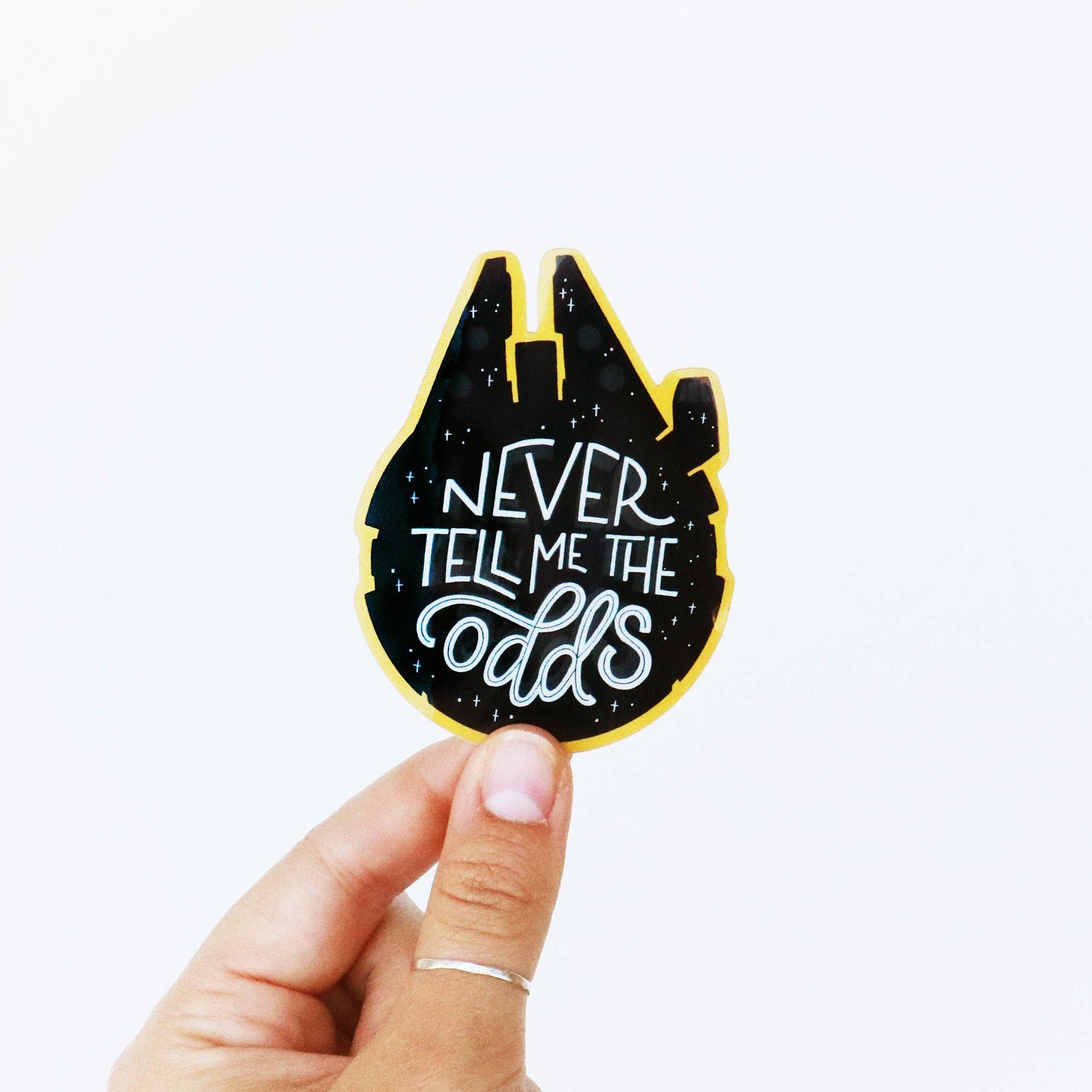 “Never Tell Me The Odds” Vinyl Sticker - Wander Together Outfitters