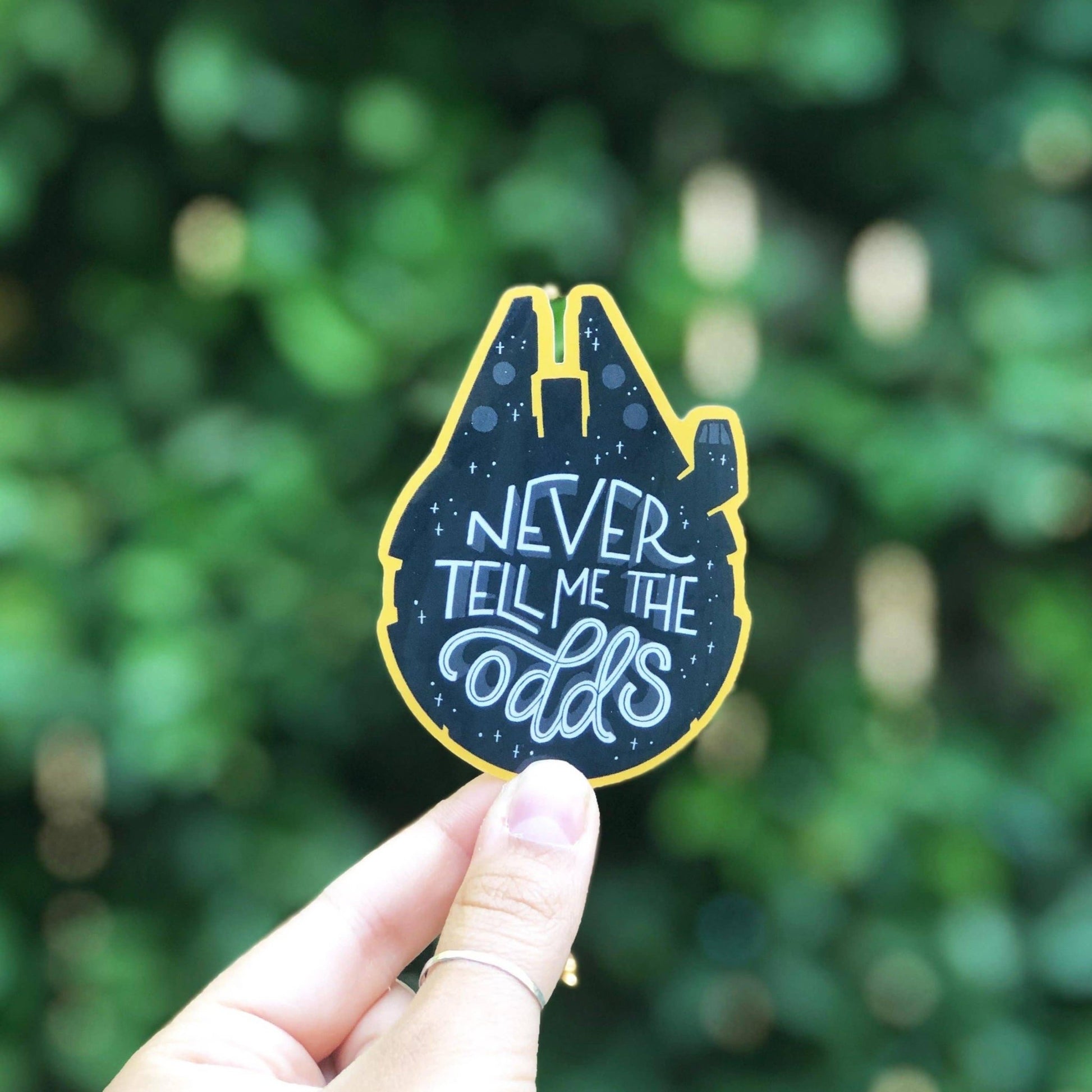 “Never Tell Me The Odds” Vinyl Sticker - Wander Together Outfitters