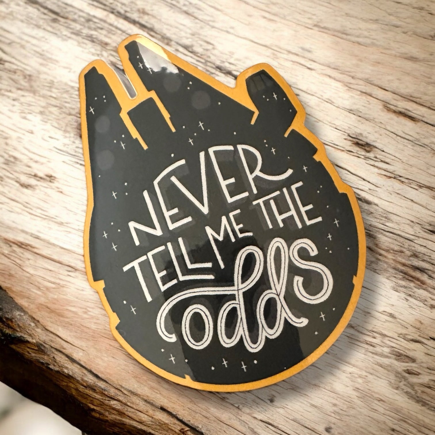 “Never Tell Me The Odds” Vinyl Sticker - Wander Together Outfitters