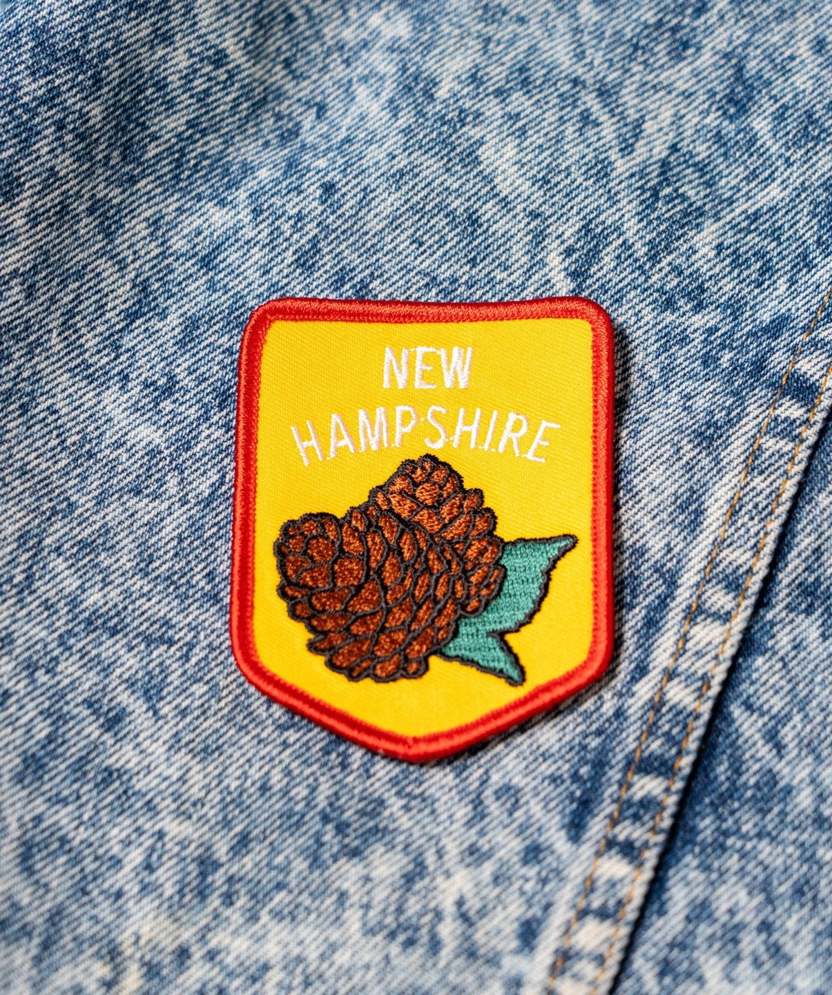 New Hampshire Embroidered Patch - Wander Together Outfitters