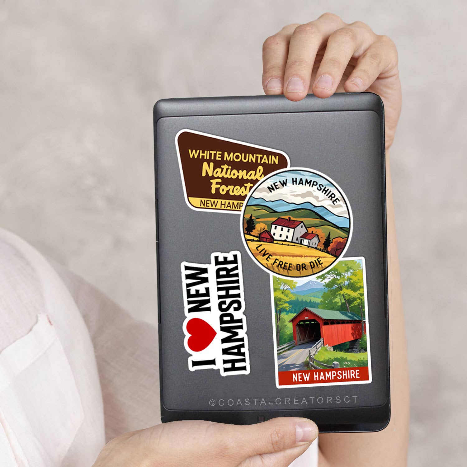 New Hampshire Sticker Pack, 4 Full - Size Stickers Per Pack - Wander Together Outfitters