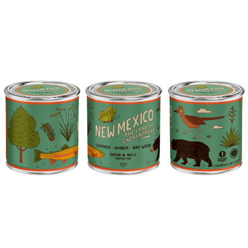 New Mexico State Candle (Amber, Leather, Dry Wood) - Wander Together Outfitters