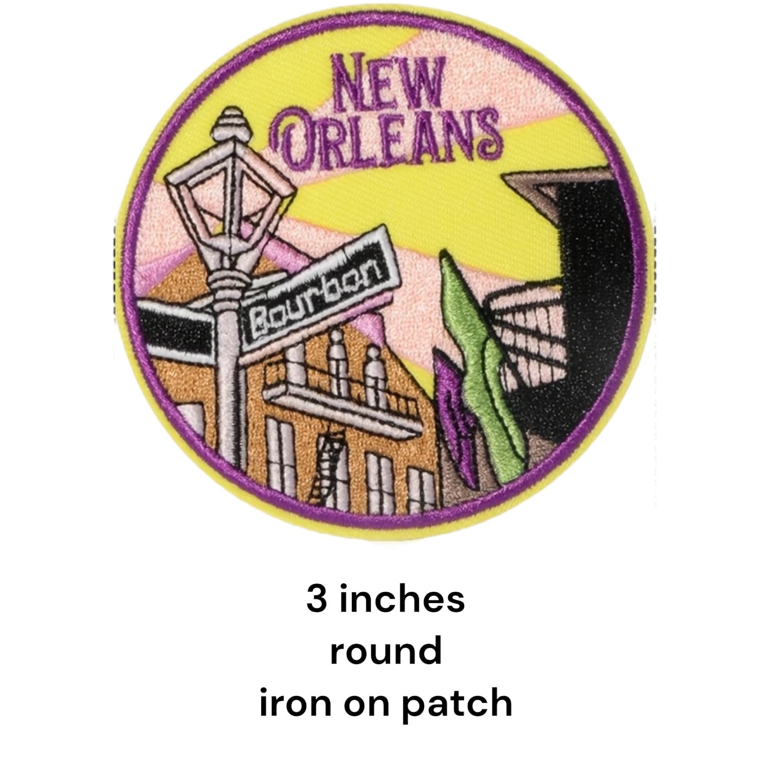 New Orleans Bourbon Street Iron On Patch - Wander Together Outfitters