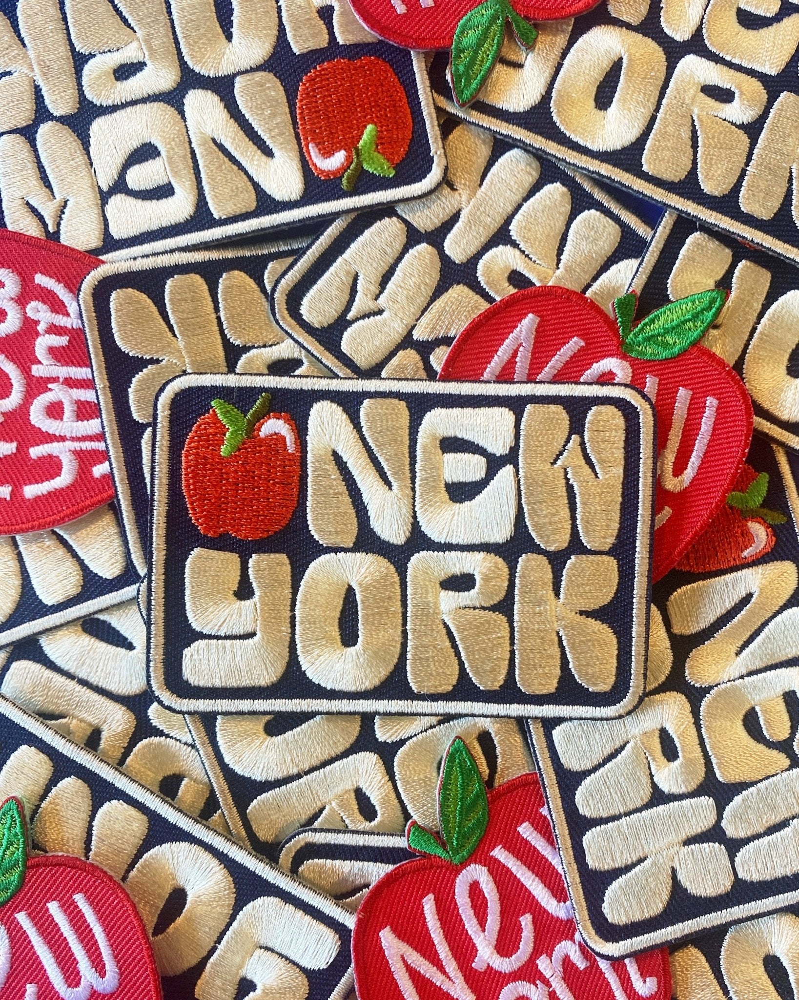 New York Apple Rectangle Patch - Wander Together Outfitters