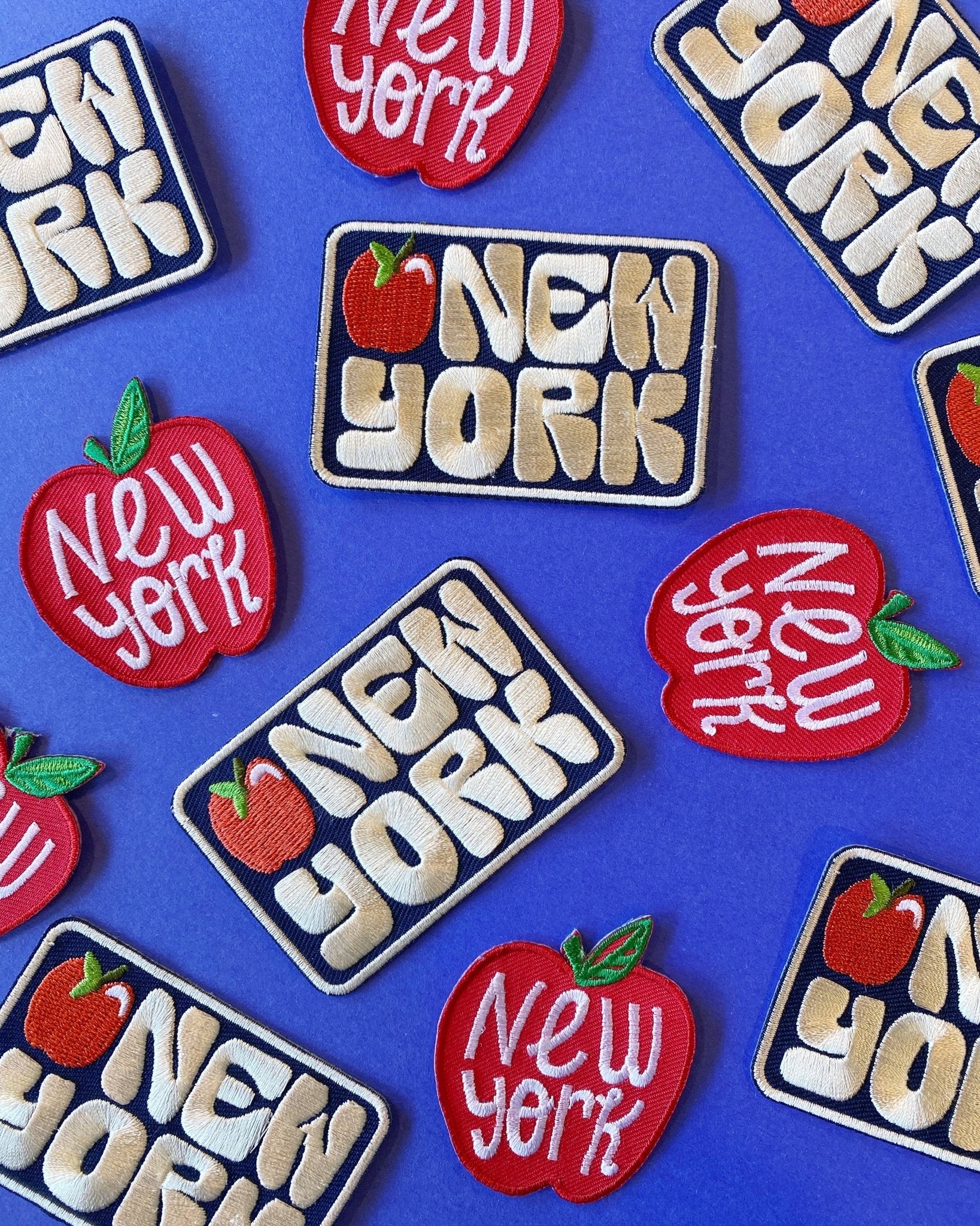 New York Apple Rectangle Patch - Wander Together Outfitters