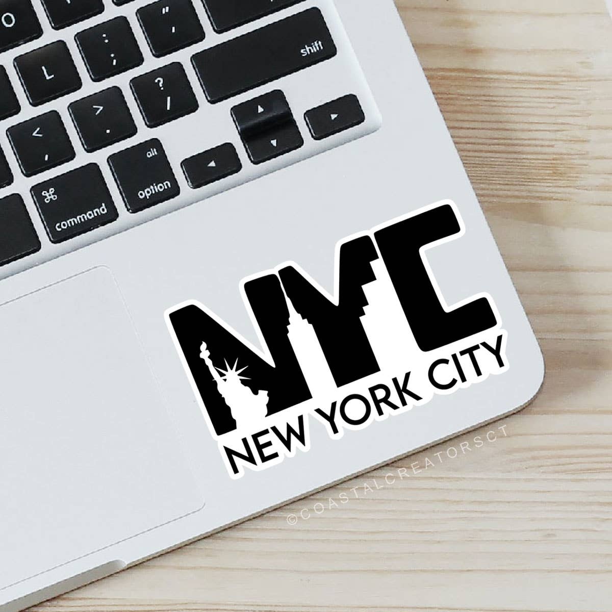 New York City NYC Skyline Cutout Laptop Water Bottle Sticker - Wander Together Outfitters