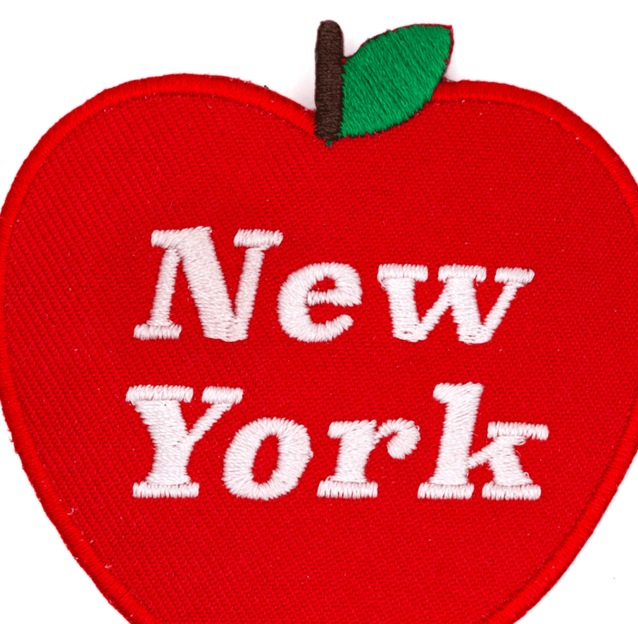 "New York" NYC Apple Embroidered Iron On Patch - Wander Together Outfitters
