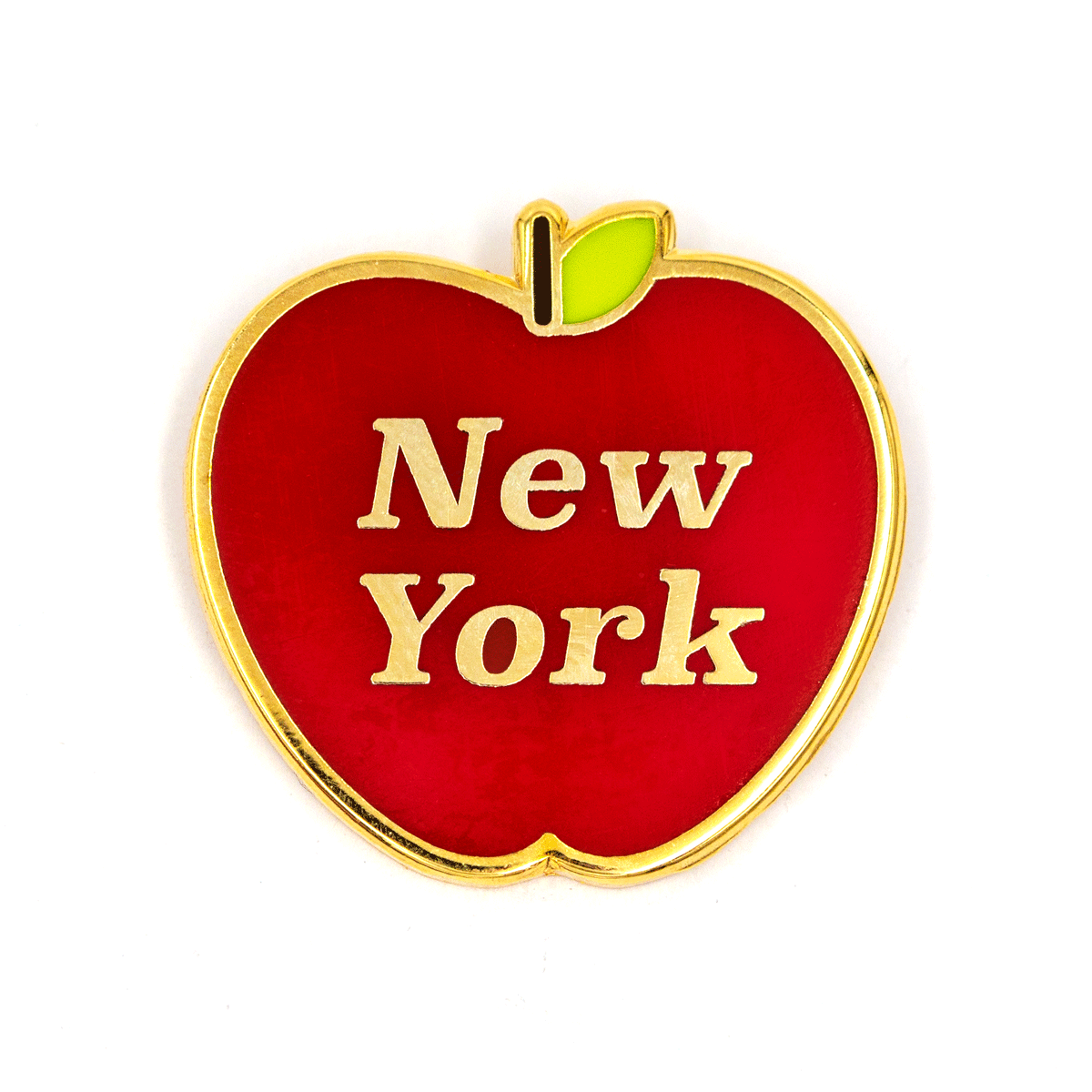 "New York" NYC Apple Enamel Pin - Wander Together Outfitters