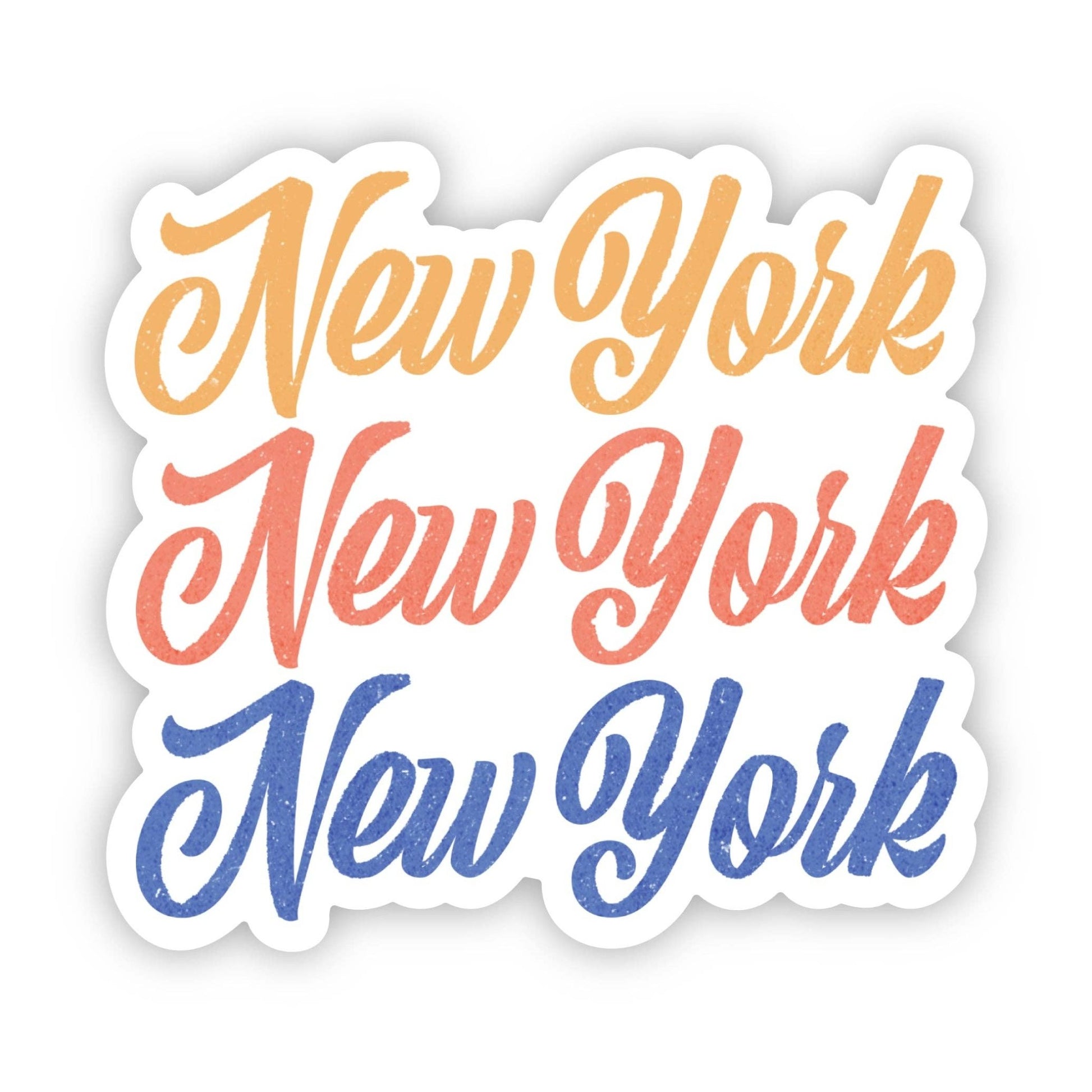 New York Text Sticker - Wander Together Outfitters