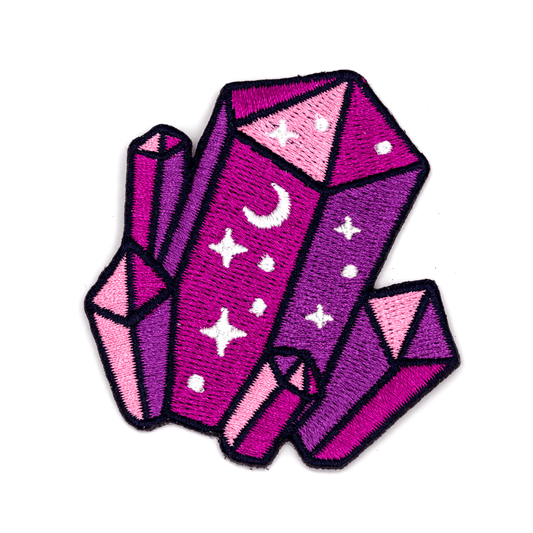 Night Sky Crystal Iron - On Embroidered Patch - Wander Together Outfitters