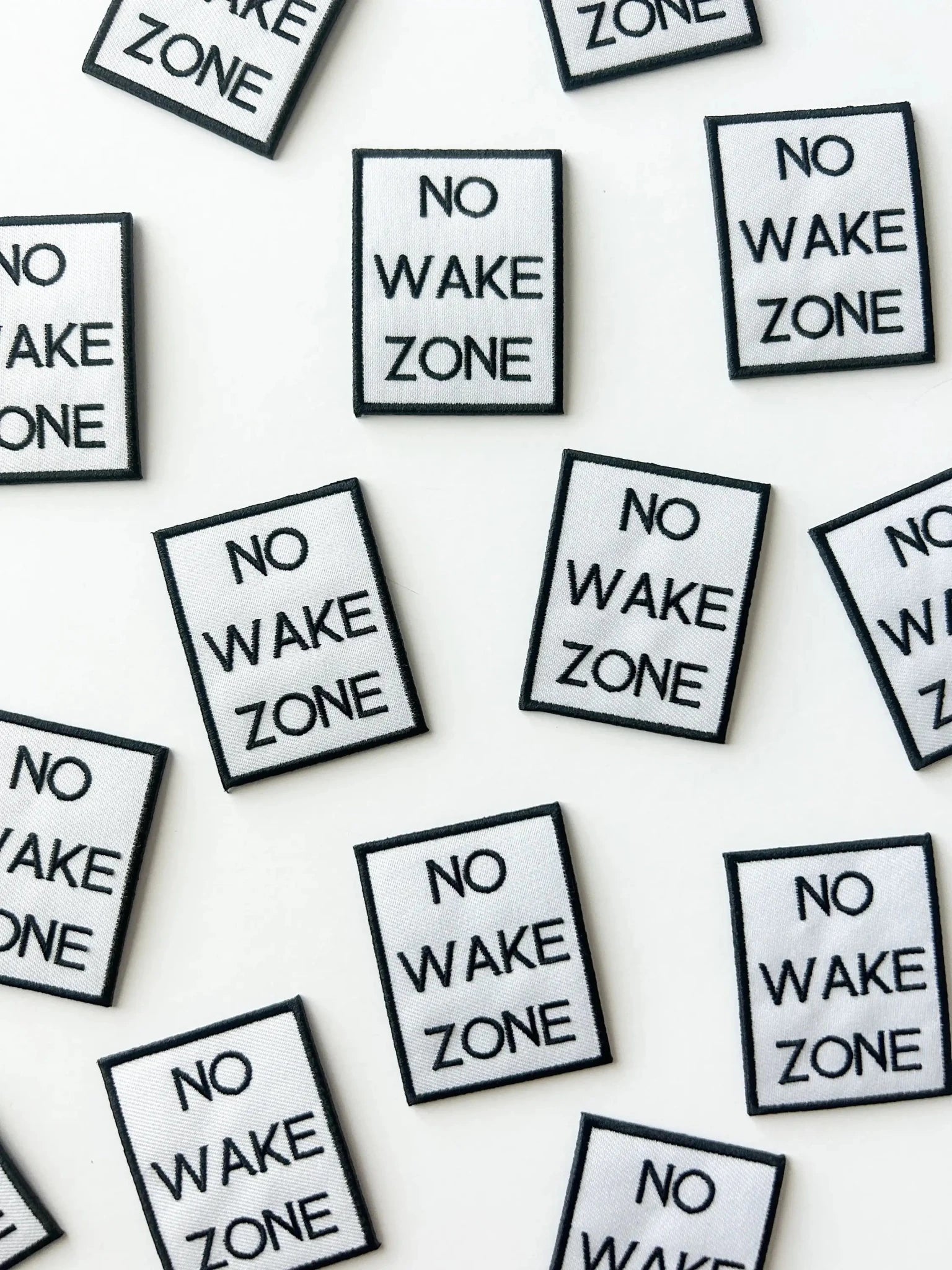 "No Wake Zone" Embroidered Iron On Patch - Wander Together Outfitters