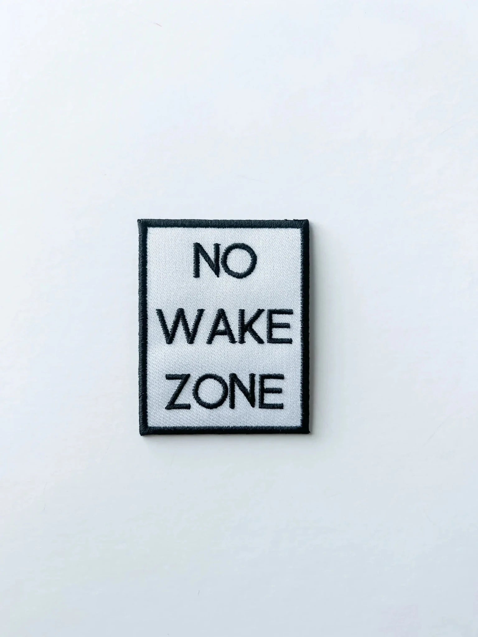 "No Wake Zone" Embroidered Iron On Patch - Wander Together Outfitters