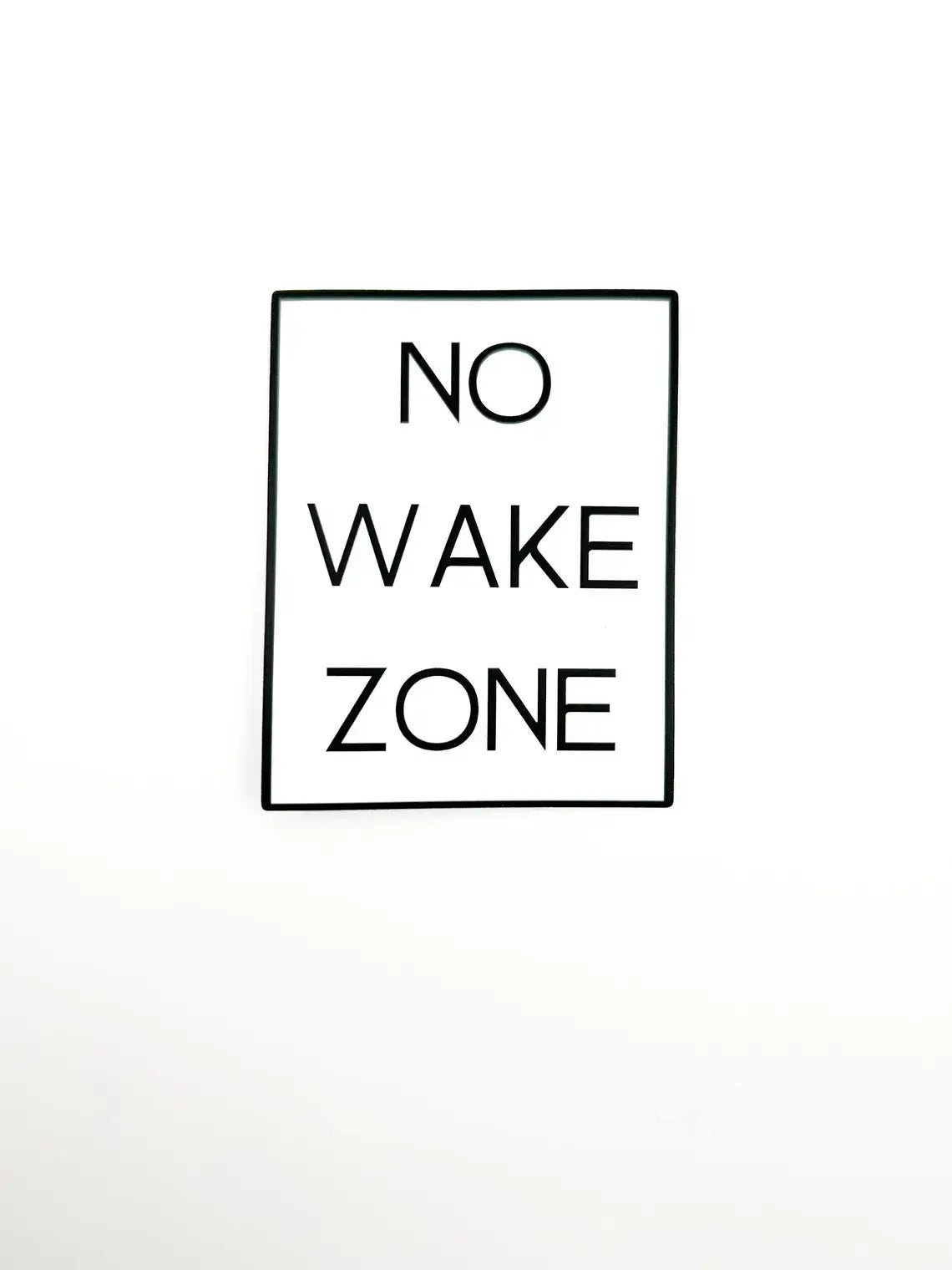 "No Wake Zone" Sticker - Wander Together Outfitters