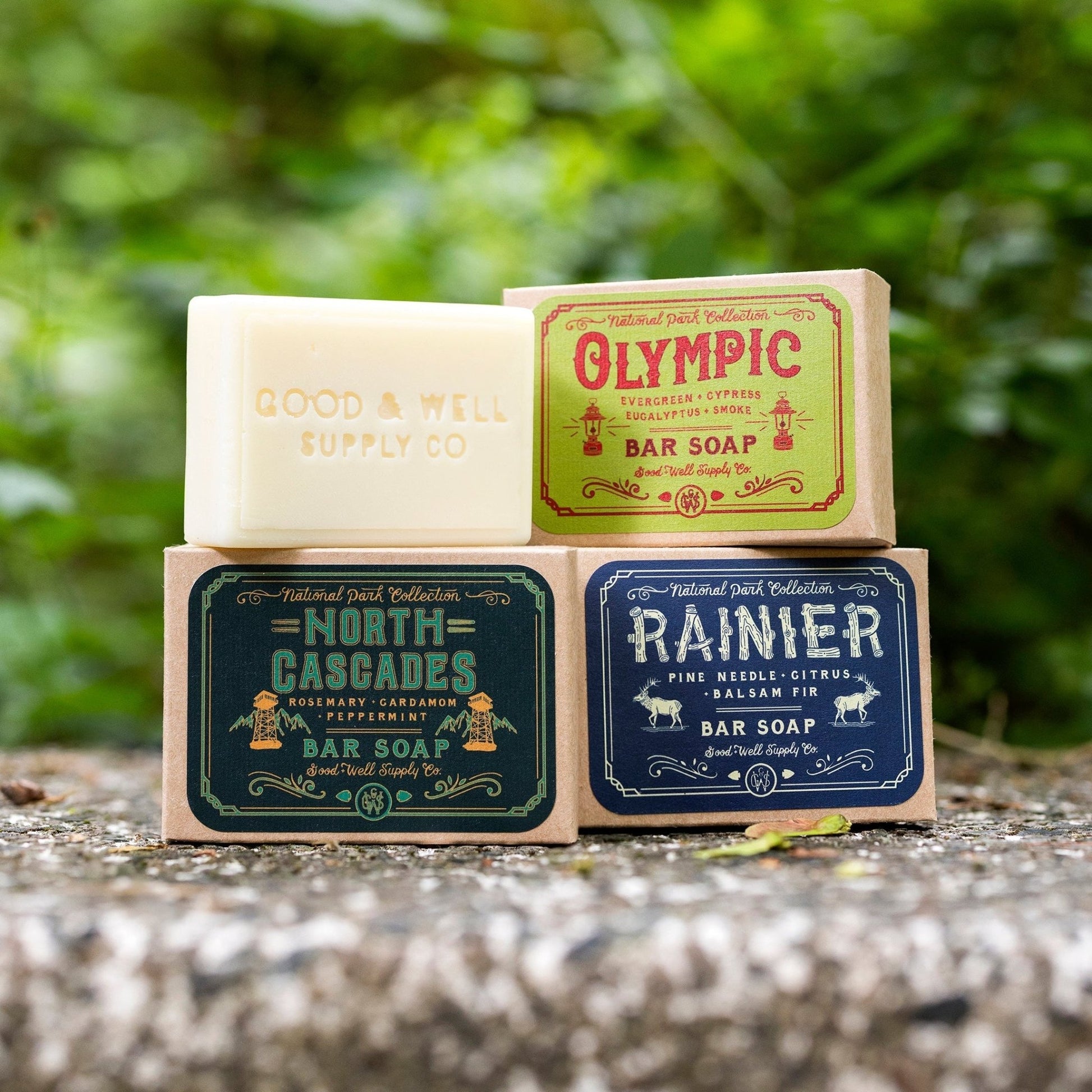 North Cascades National Park Bar Soap (Rosemary, Cardamom, Peppermint) - Wander Together Outfitters