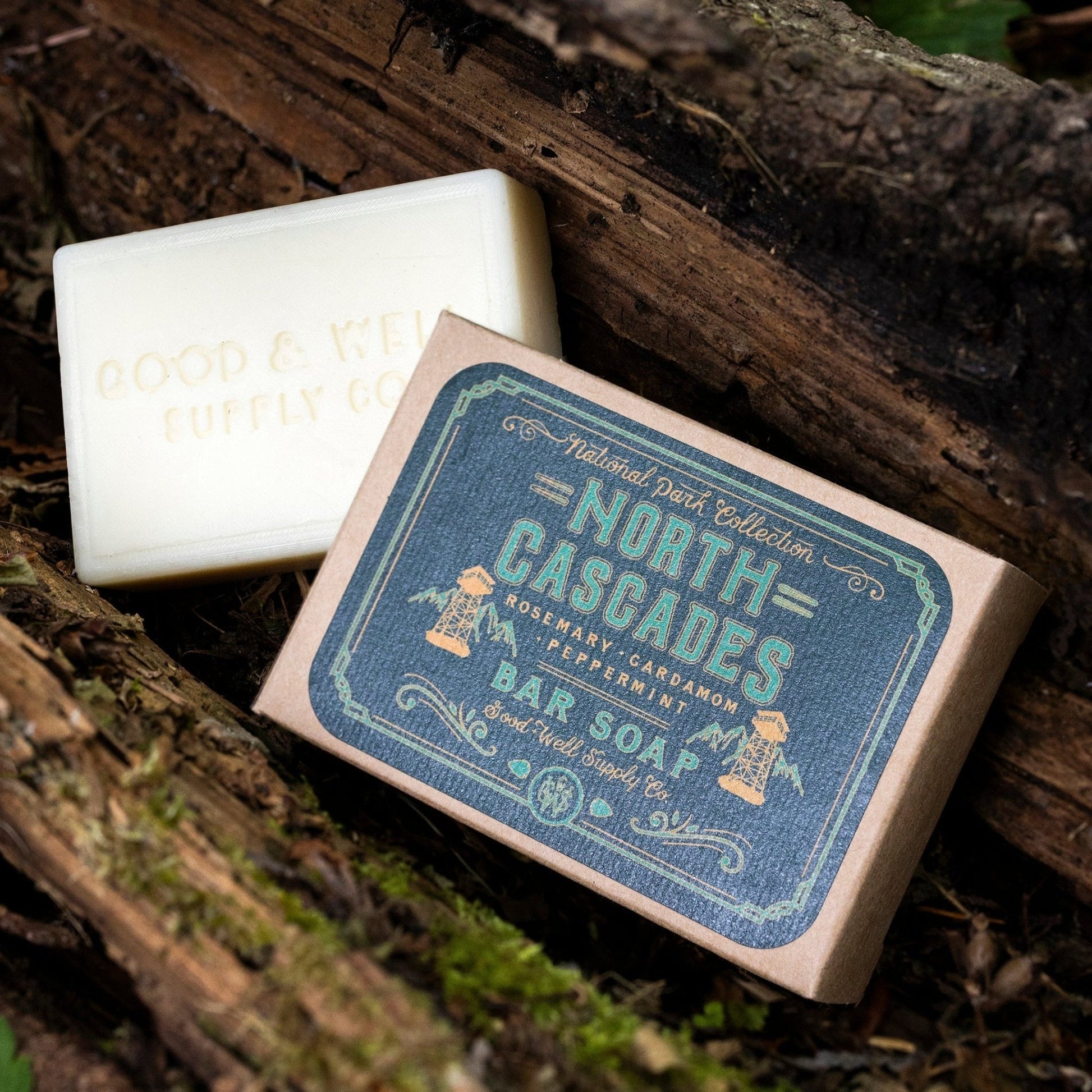 North Cascades National Park Bar Soap (Rosemary, Cardamom, Peppermint) - Wander Together Outfitters