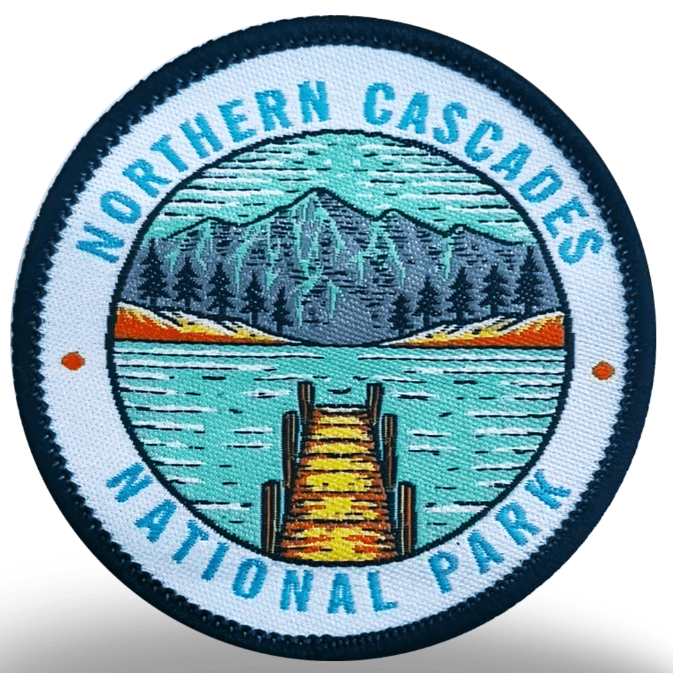 Northern Cascades National Park Embroidered Iron On Patch - Wander Together Outfitters
