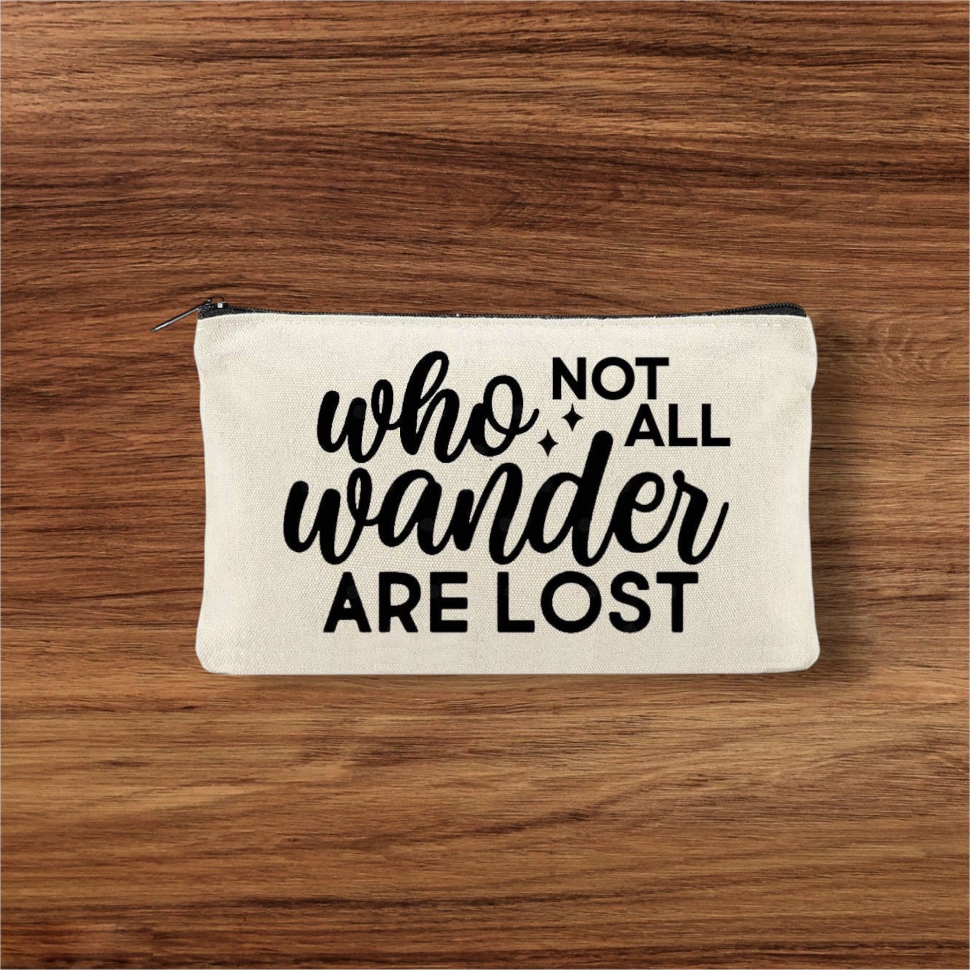 "Not all Who Wander" Canvas Travel Pouch - Wander Together Outfitters
