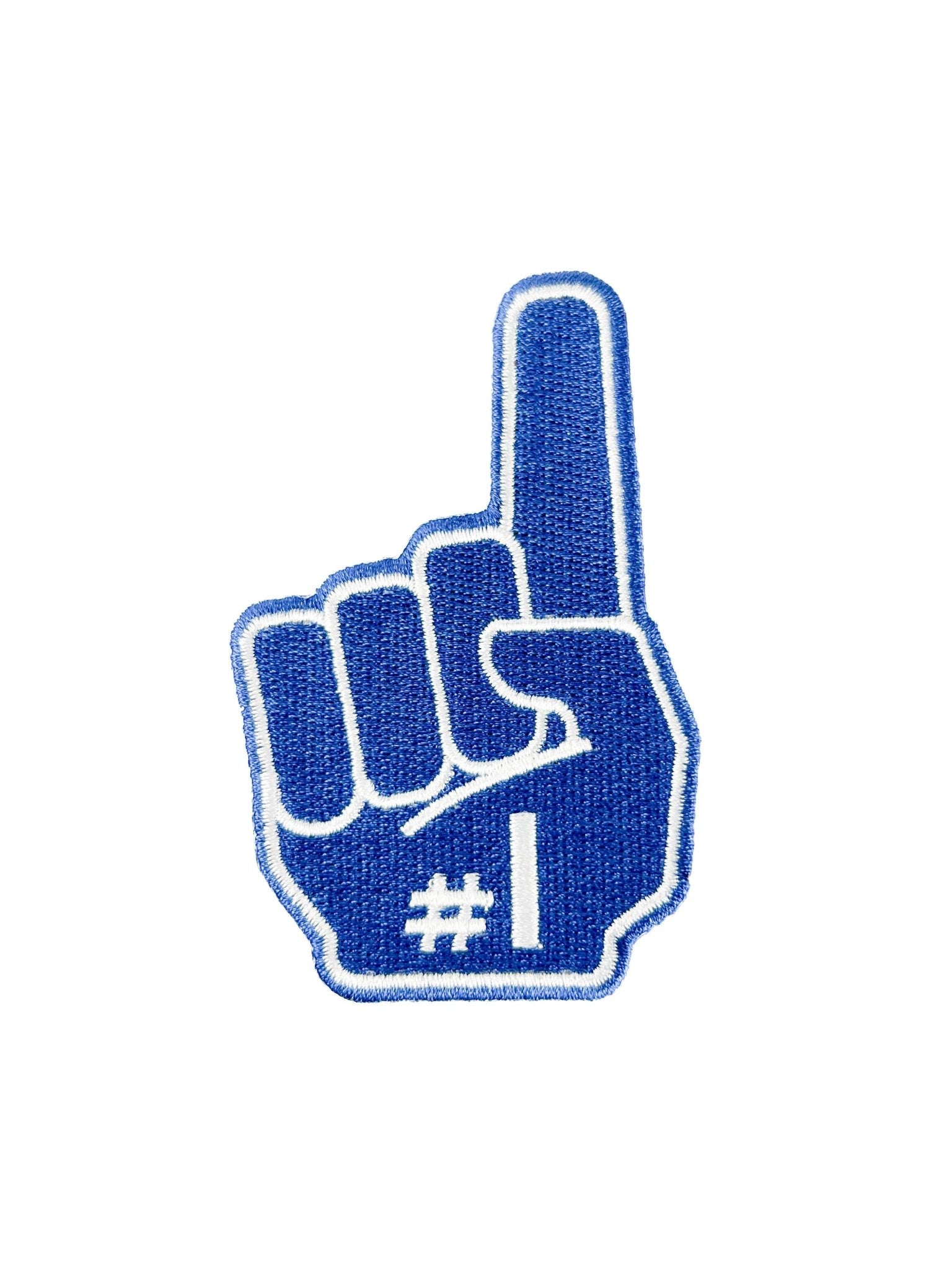 Number One 1 Foam Finger Embroidered Iron On Patch - Wander Together Outfitters