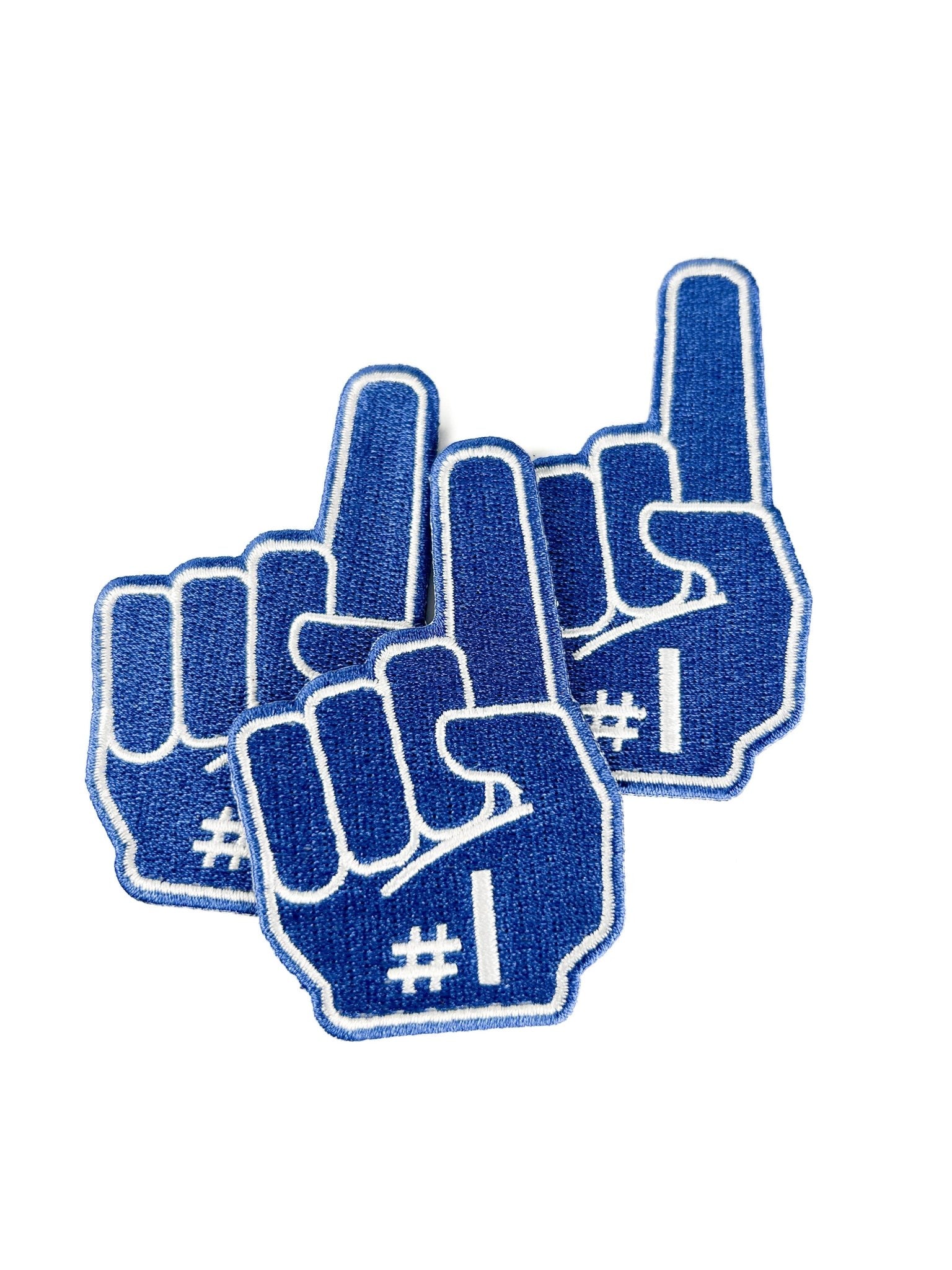 Number One 1 Foam Finger Embroidered Iron On Patch - Wander Together Outfitters
