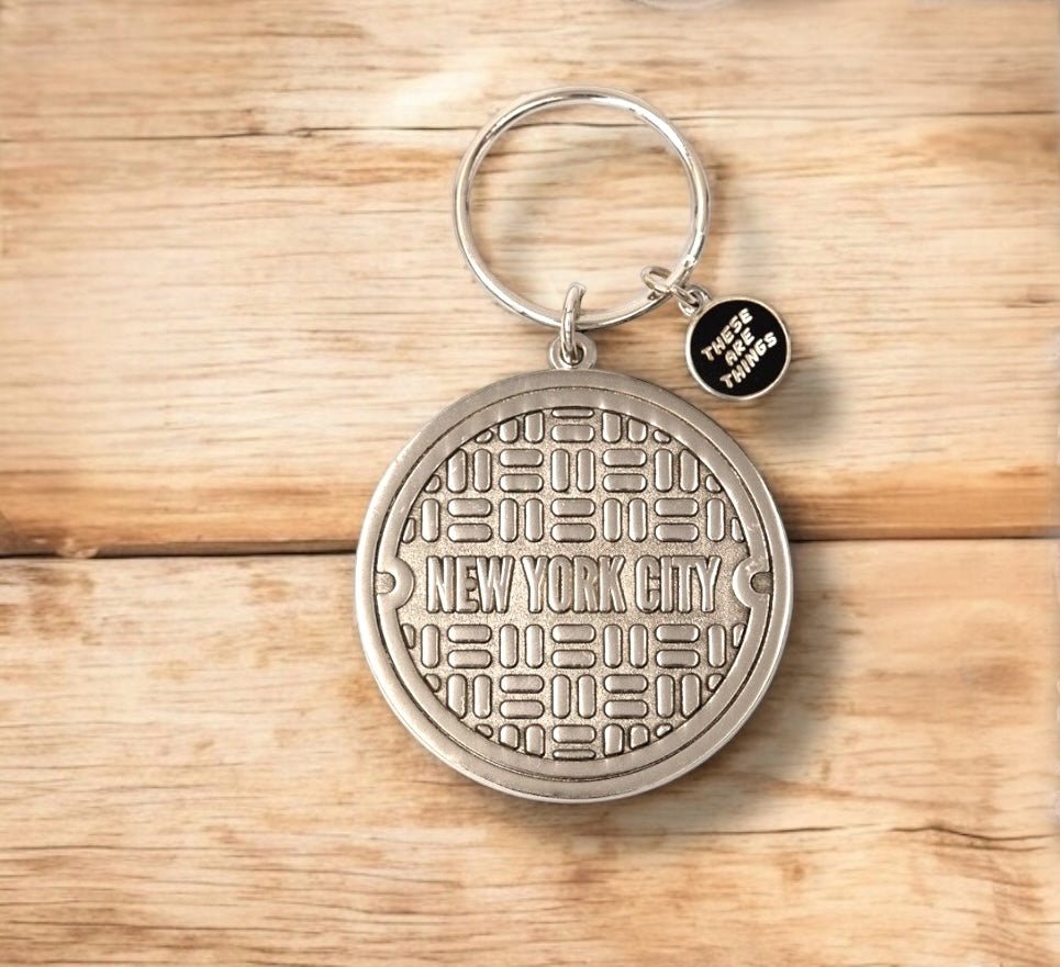 NYC Sewer Enamel Keychain - Wander Together Outfitters